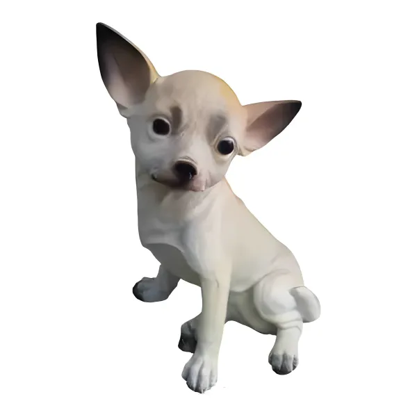 Figura dekoracyjna Pies chihuahua H: 30cm z żywicy