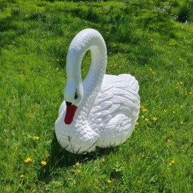 Łabędź pływający duży H: 47cm ogrodowy figura do ogrodu - zdjęcie 3