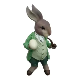 Figura dekoracyjna Zając wielkanocny H: 47cm z żywicy - zdjęcie 2