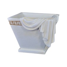 Elegancka donica w stylu greckim, klasyczna dekoracja H: 27,5 cm waza misa