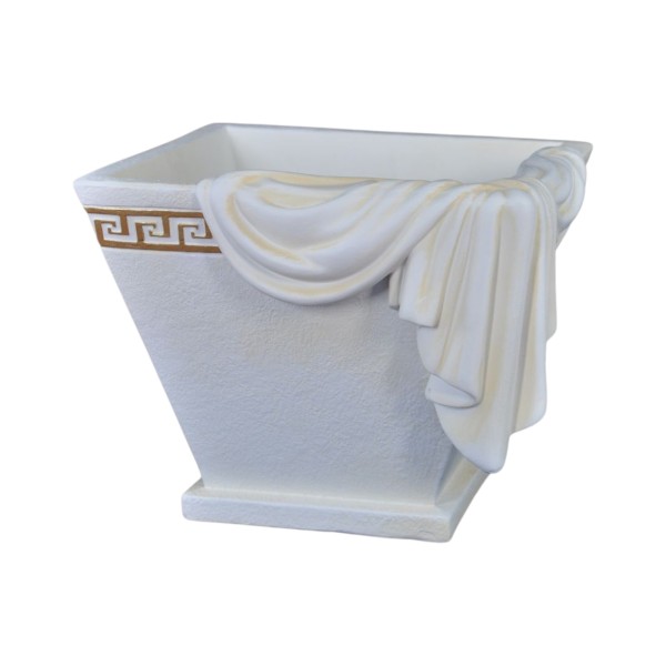 Elegancka donica w stylu greckim, klasyczna dekoracja H: 27,5 cm waza misa