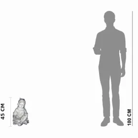 Figura ogrodowa Dziewczyna siedząca z książką H: 45cm betonowa - zdjęcie 2