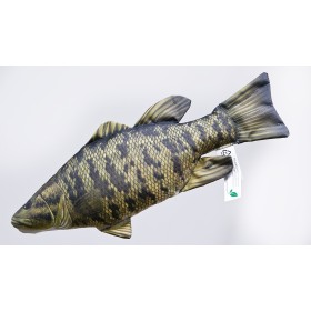 Poduszka dekoracyjna ryba Bass małogębowy 35 cm maskotka - zdjęcie 1