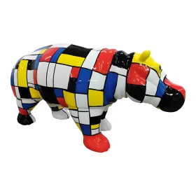Figura dekoracyjna Hipopotam wym. 45×100cm z żywicy - zdjęcie 2