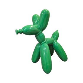 Figura Pies Balloon Dog XL Pop-Art zielony lakier wysoki połysk żywica H:110cm - zdjęcie 1
