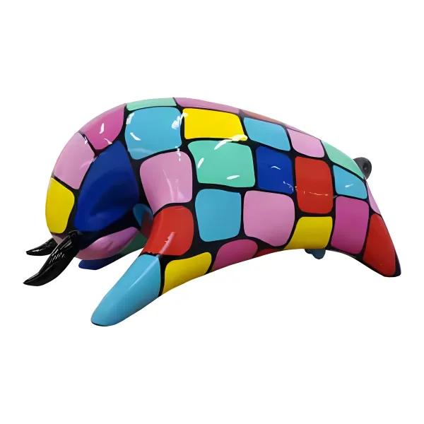 Figura dekoracyjna Świnia wym. 25×50cm z żywicy