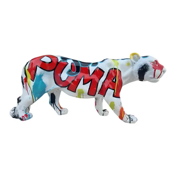 Figura dekoracyjna Puma wym. 35×80cm z żywicy