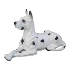 Figura dekoracyjna Pies dog niemiecki leżący wym. 50×75cm z żywicy