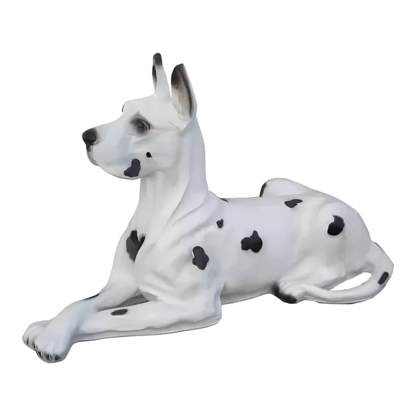 Figura dekoracyjna Pies dog niemiecki leżący wym. 50×75cm z żywicy