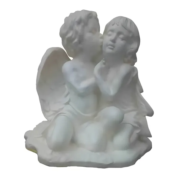 Figura dekoracyjna Dwa anioły H: 50cm z żywicy