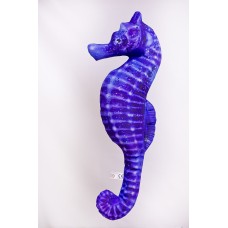 Poduszka dekoracyjna ryba Konik morski niebieski 40 cm maskotka