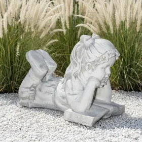 Figura ogrodowa Dziewczyna z książką H: 35cm betonowa - zdjęcie 1