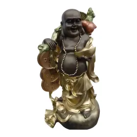 Figura dekoracyjna Śmiejący się Budda H: 41cm z żywicy - zdjęcie 2