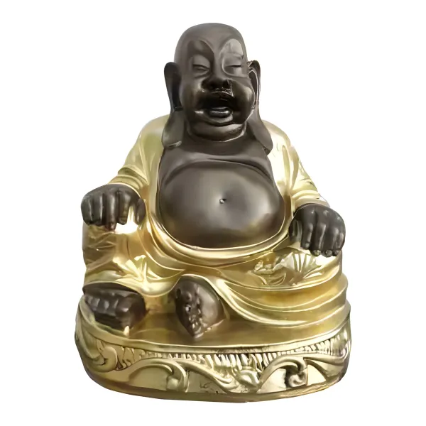 Figura dekoracyjna Śmiejący się Budda H: 40cm z żywicy