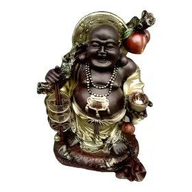 Figura dekoracyjna Śmiejący się Budda H: 45cm z żywicy - zdjęcie 2