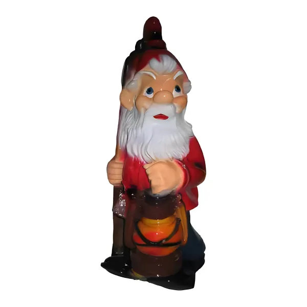 Figura dekoracyjna Krasnal z latarnią H: 85cm z żywicy