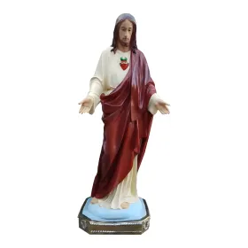 Figura dekoracyjna Serce Jezusa H: 162cm z żywicy - zdjęcie 2