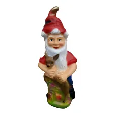 Figura dekoracyjna Krasnal z jelonkiem H: 72cm z żywicy