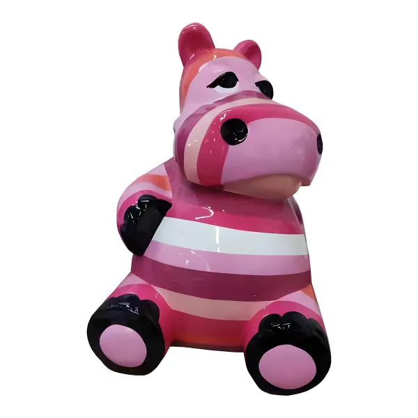 Figura dekoracyjna Hipopotam H: 48cm z żywicy
