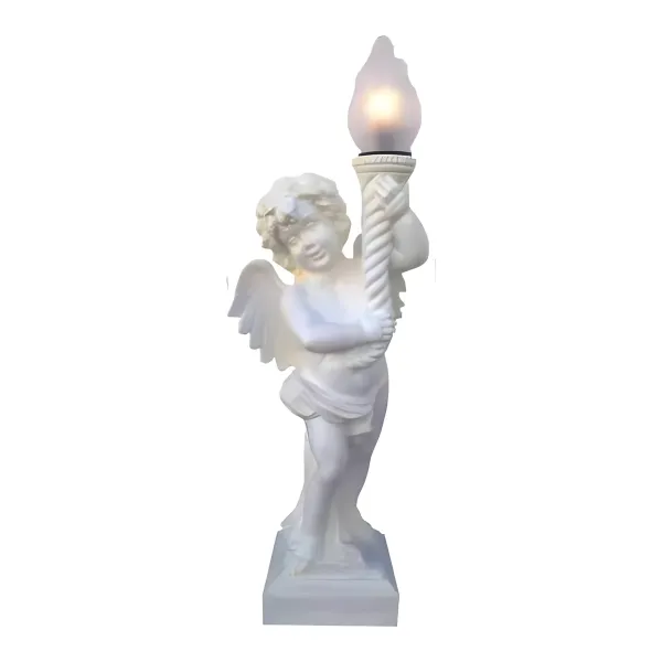 Figura dekoracyjna Anioł z latarnią H: 100cm z żywicy