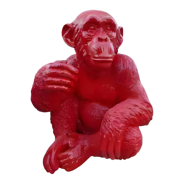 Figura dekoracyjna Małpa H: 50cm z żywicy