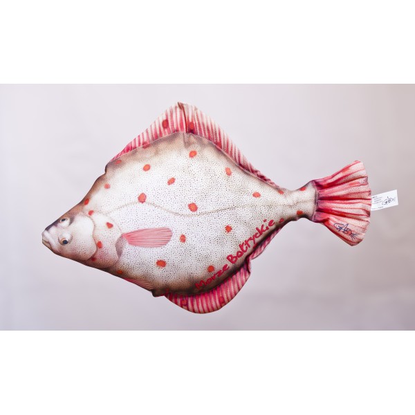 Poduszka dekoracyjna ryba Flądra 40 cm maskotka