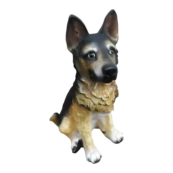 Figura dekoracyjna Pies owczarek alzacki szczeniak H: 50cm z żywicy