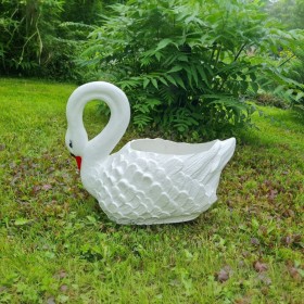 Figura Łabędź donica mały H: 34 cm ogrodowa - zdjęcie 9
