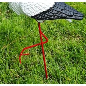 Figura ozdobna ogrodowa BOCIAN KLEKOT H: 57cm do ogrodu - zdjęcie 4