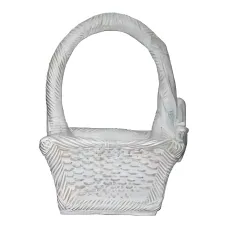 Figura dekoracyjna Koszyk pleciony H: 54cm z żywicy
