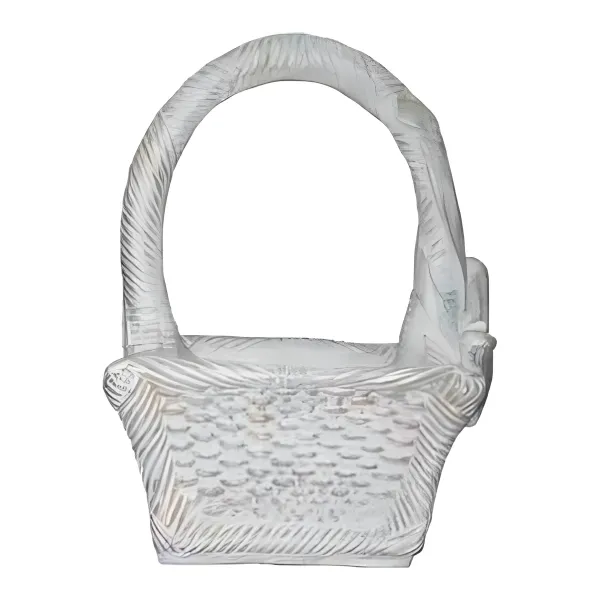 Figura dekoracyjna Koszyk pleciony H: 54cm z żywicy