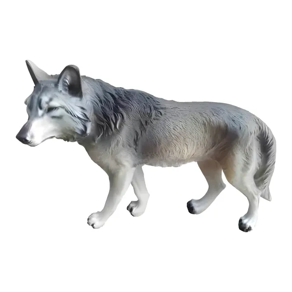 Figura dekoracyjna Wilk wym. 32×45cm z żywicy