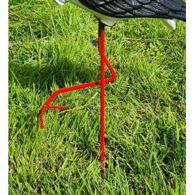 Figura ozdobna BOCIAN KLEKOT H: 57cm czarny ogrodowa - zdjęcie 6