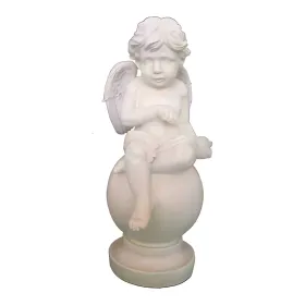 Figura dekoracyjna Anioł na kuli H: 35cm z żywicy - zdjęcie 2