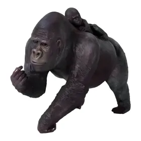 Figura dekoracyjna Goryl z młodym wym. 84×120×64cm z żywicy - zdjęcie 2