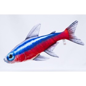 Poduszka dekoracyjna ryba Neon 53 cm maskotka - zdjęcie 1