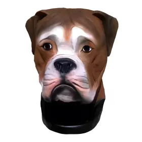 Figura dekoracyjna Pies głowa buldog angielski H: 35cm z żywicy - zdjęcie 2