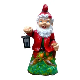 Figura dekoracyjna Krasnal z latarnią H: 75cm z żywicy - zdjęcie 2