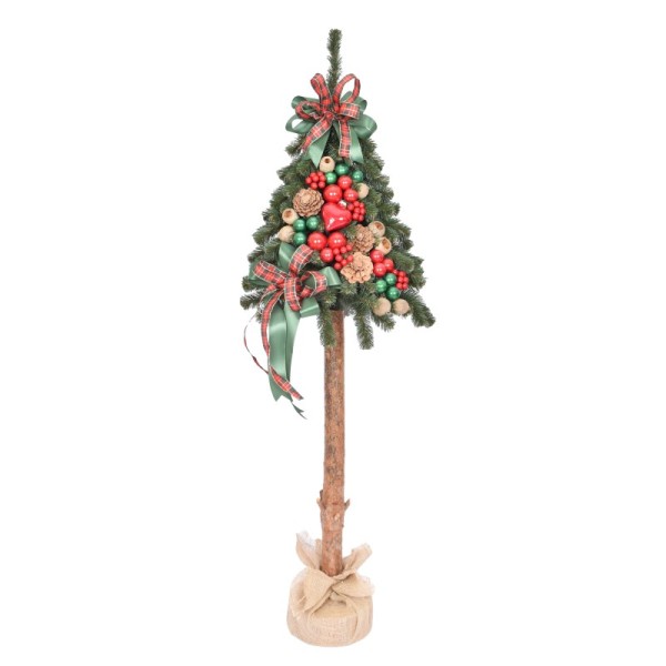 Choinka tatra dekorowana 135 cm GREEN RED