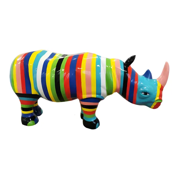 Figura dekoracyjna Nosorożec wym. 80×175cm z żywicy