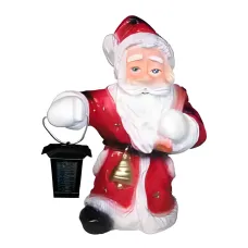 Figura dekoracyjna Św. Mikołaj z latarnią H: 40cm z żywicy