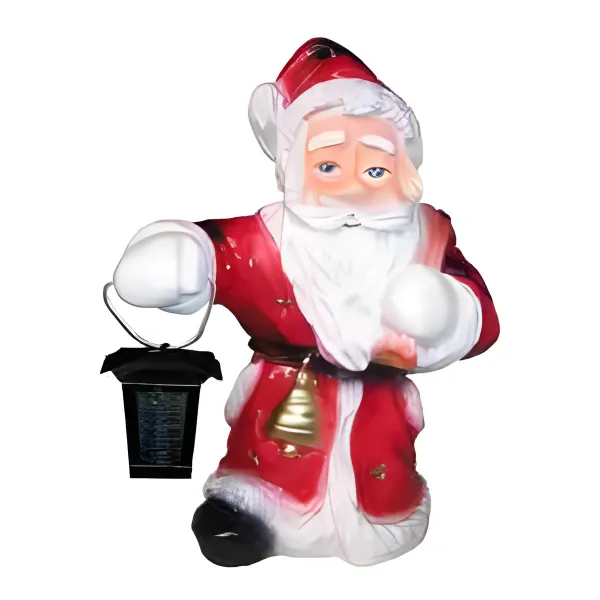 Figura dekoracyjna Św. Mikołaj z latarnią H: 40cm z żywicy