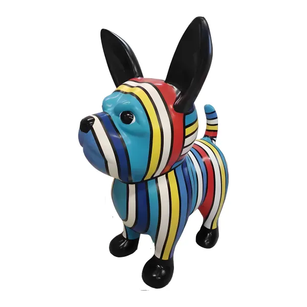 Figura dekoracyjna Pies buldog wym. 175×160cm z żywicy