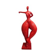 Figura Balerina Neo-Art Red Gloss Nana czerwona wysoki połysk żywica H: 120cm