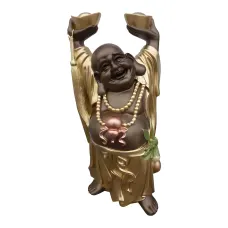 Figura dekoracyjna Śmiejący się Budda H: 88cm z żywicy