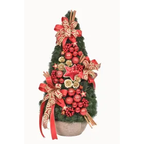 Stożek dekorowany 90 cm RED - zdjęcie 2