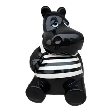 Figura dekoracyjna Hipopotam H: 48cm z żywicy
