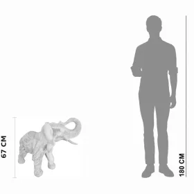 Figura ogrodowa Słoń H: 67cm betonowa - zdjęcie 2