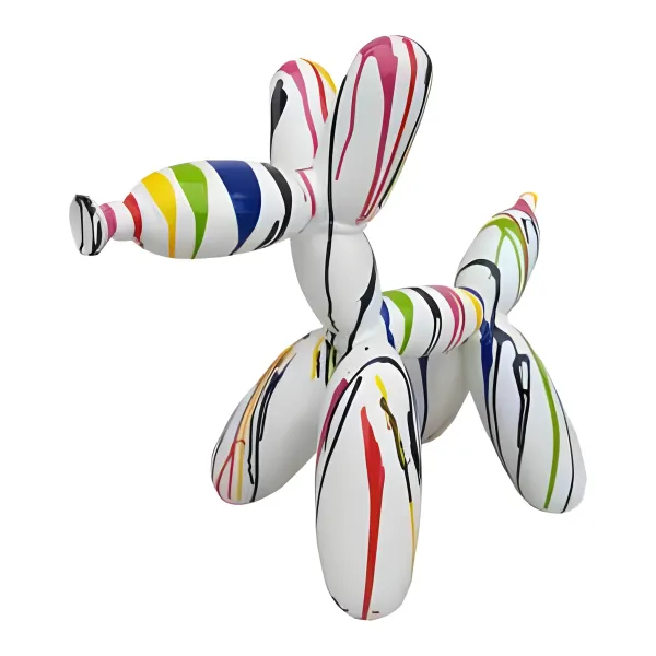 Figura dekoracyjna Pies balonowy wym. 57×62cm z żywicy