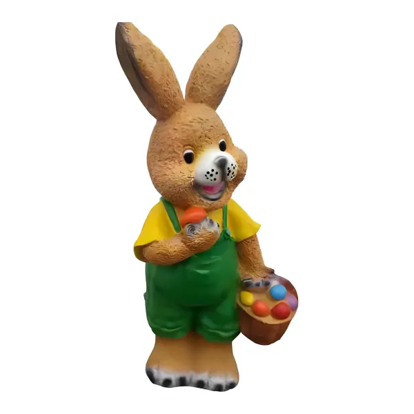 Figura dekoracyjna Zając wielkanocny H: 41cm z żywicy